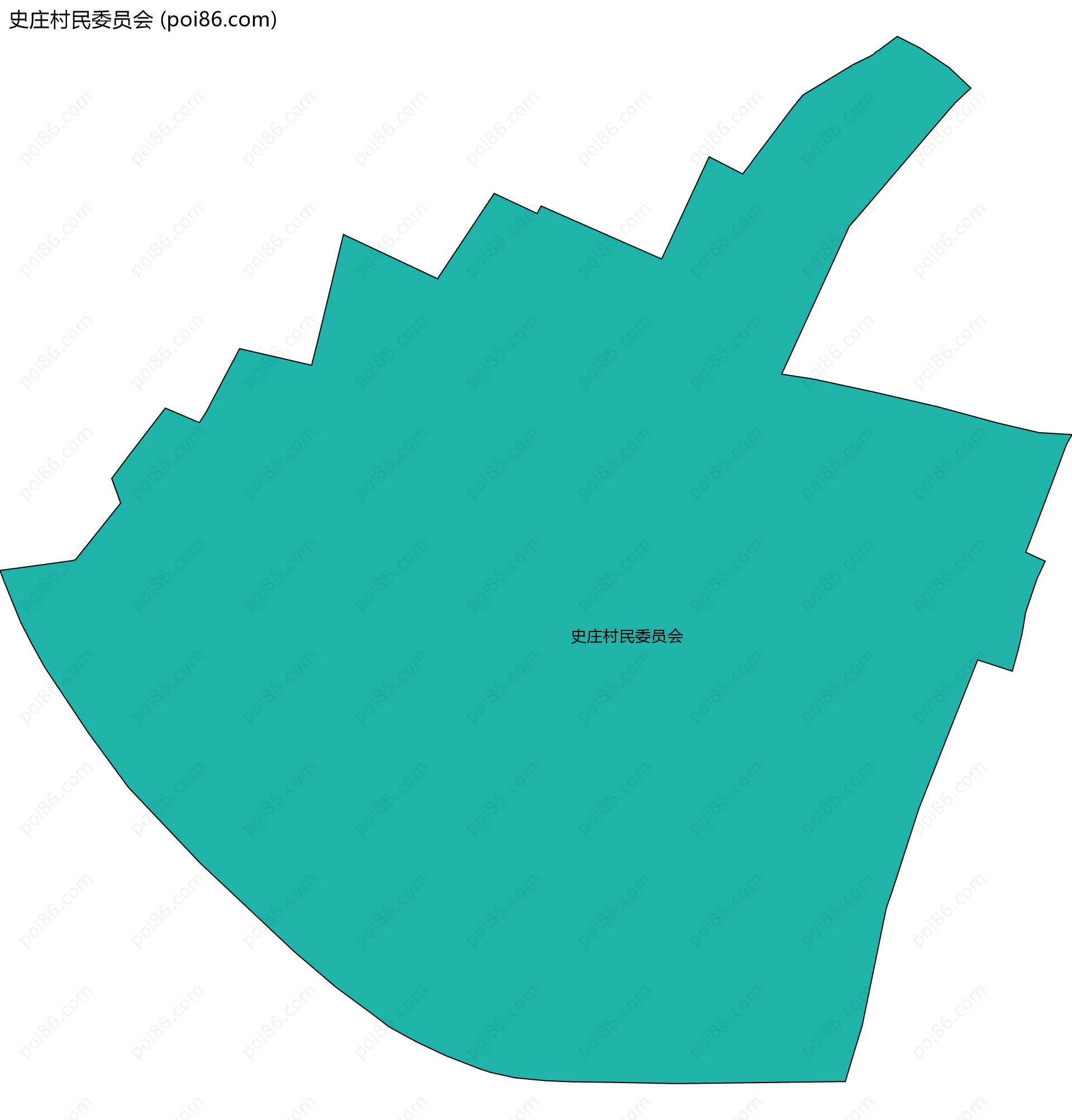 史庄村民委员会边界地图