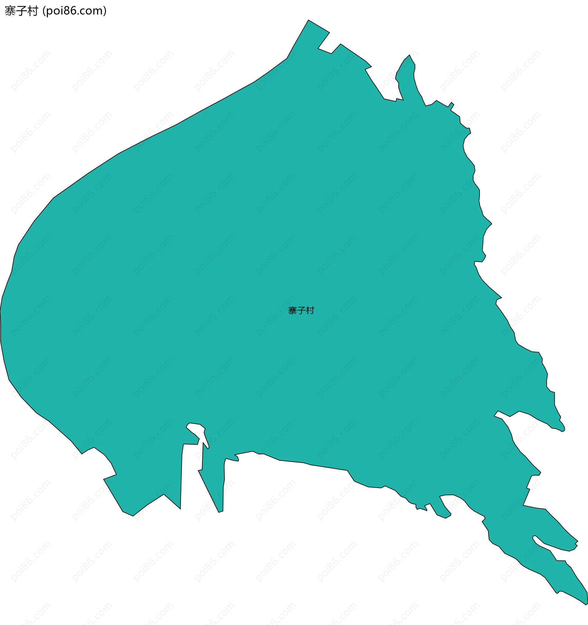 寨子村边界地图