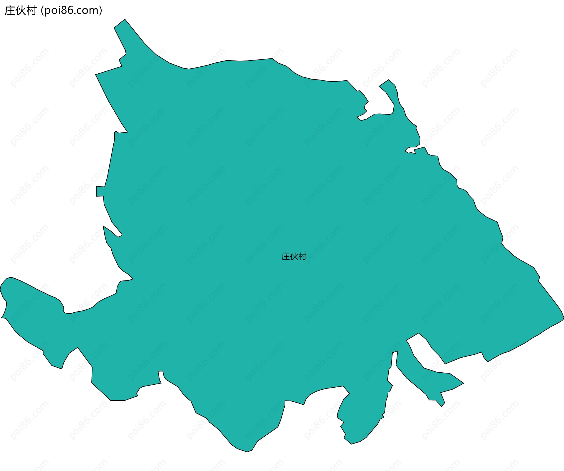 庄伙村边界地图