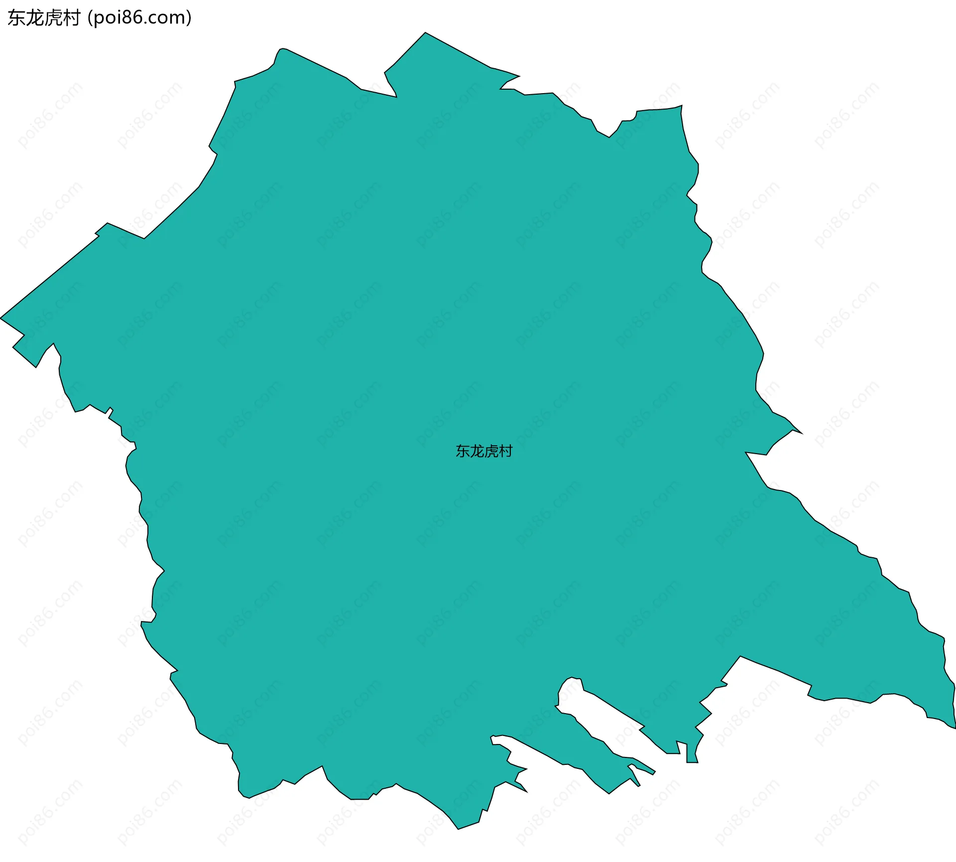 东龙虎村边界地图