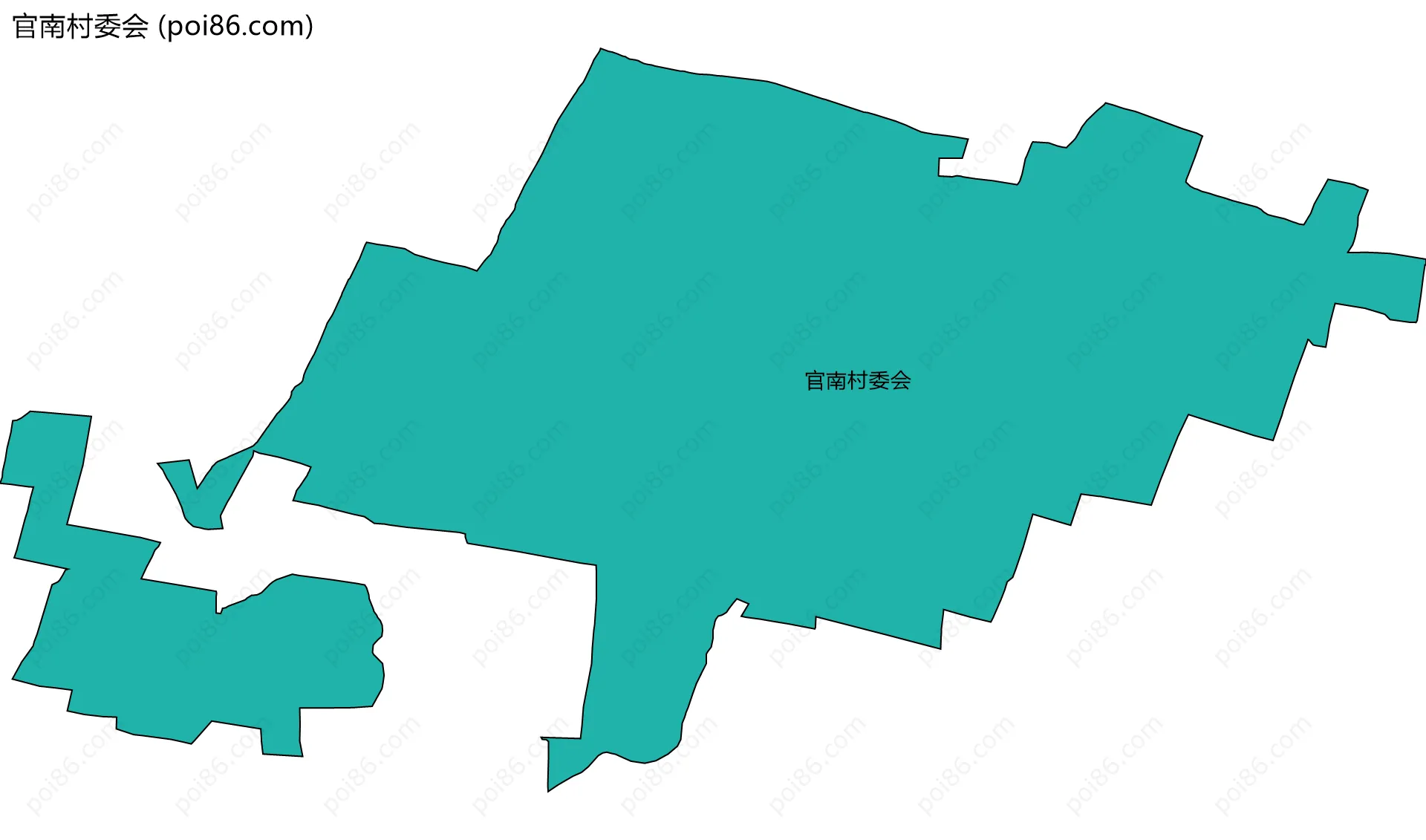 官南村委会边界地图