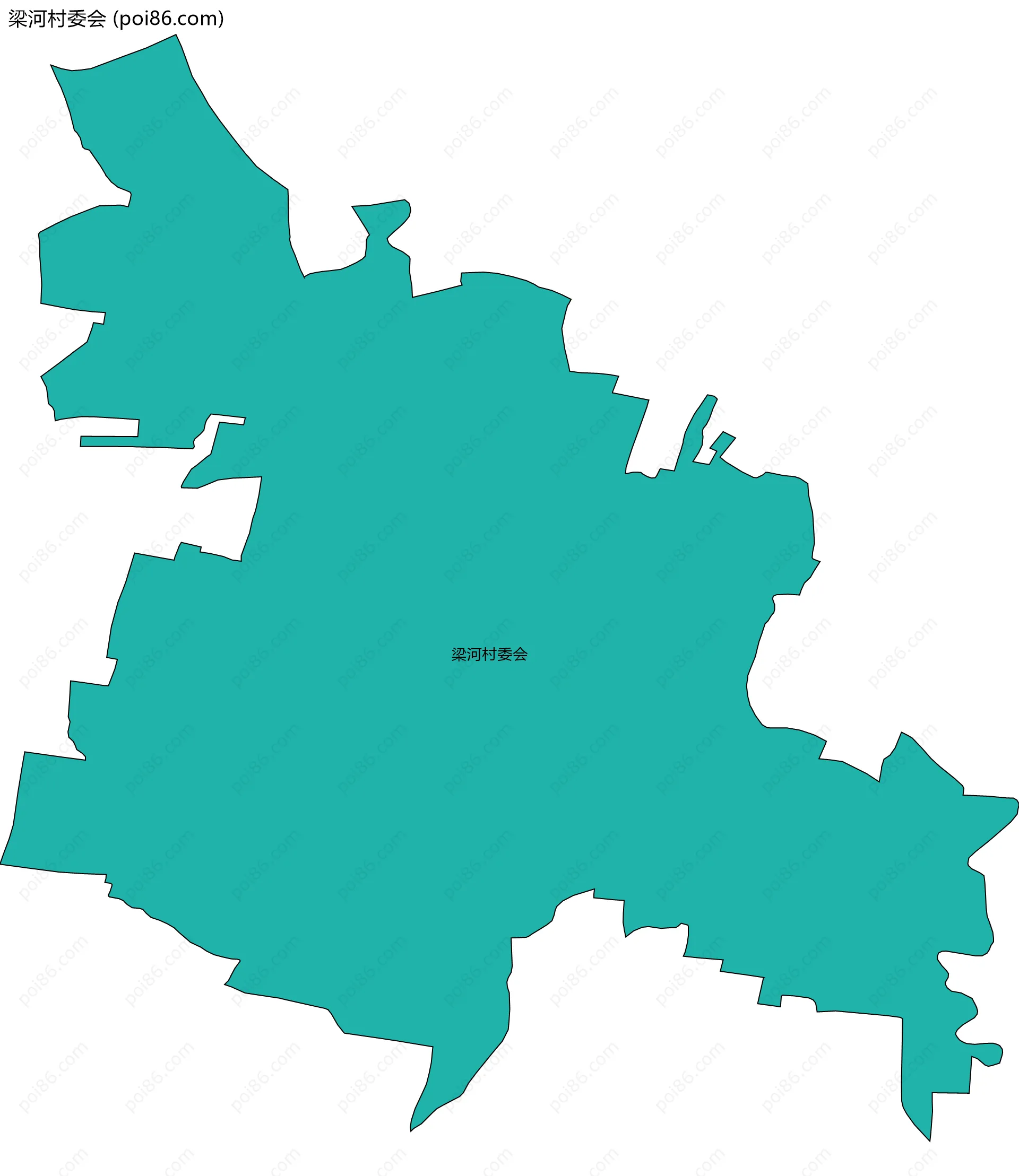 梁河村委会边界地图