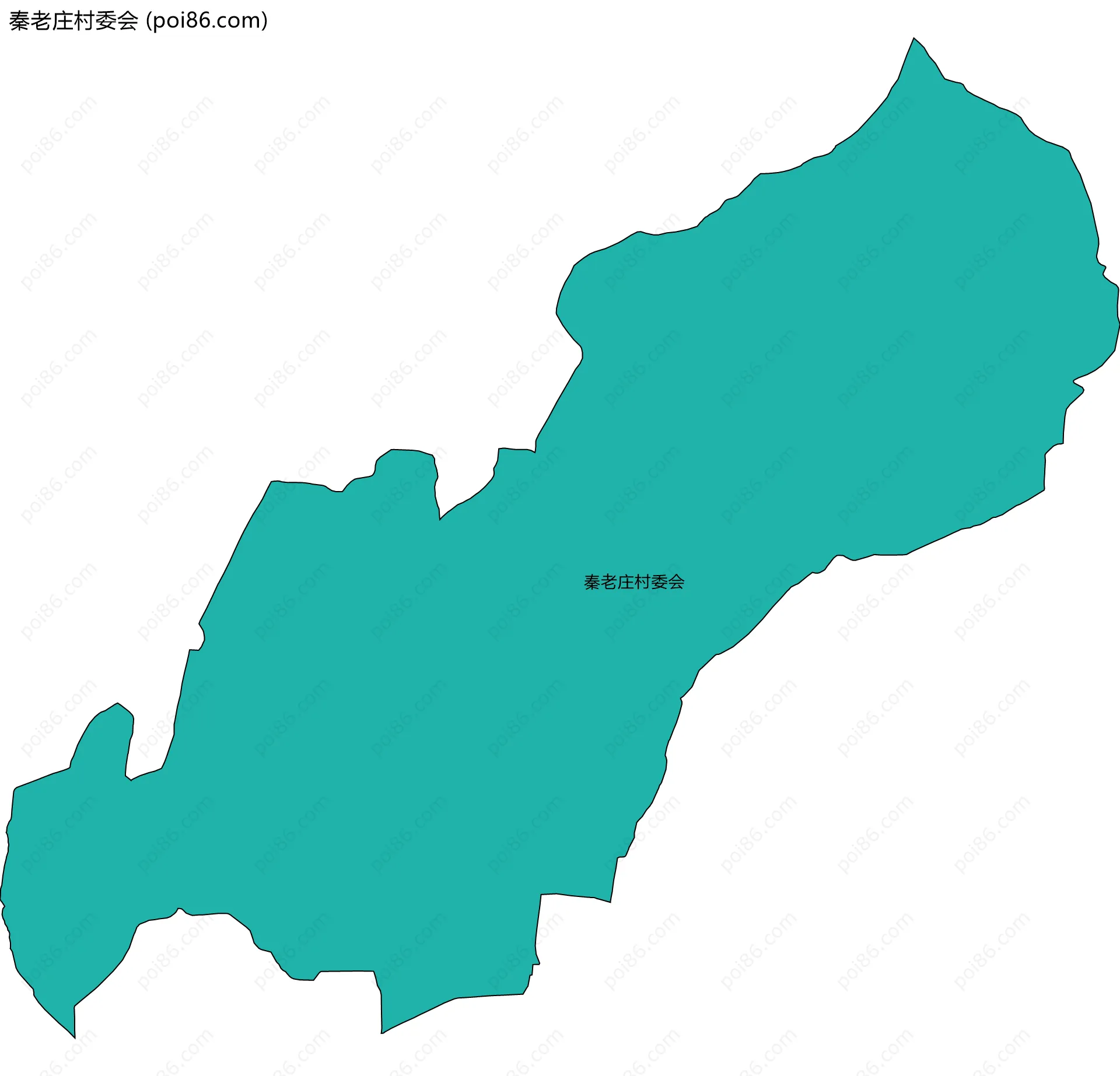 秦老庄村委会边界地图