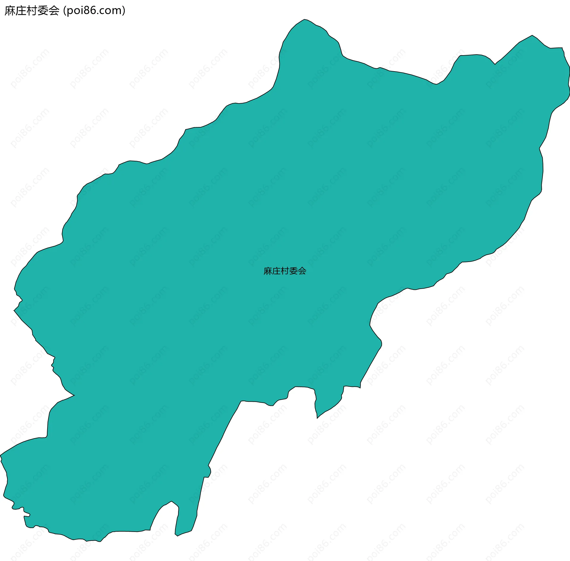 麻庄村委会边界地图