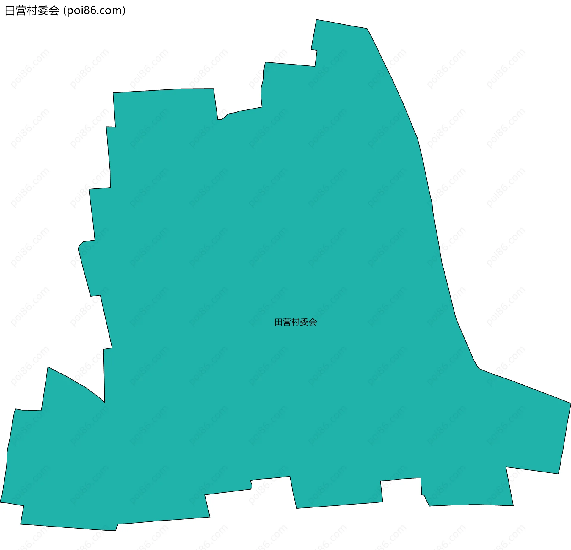 田营村委会边界地图