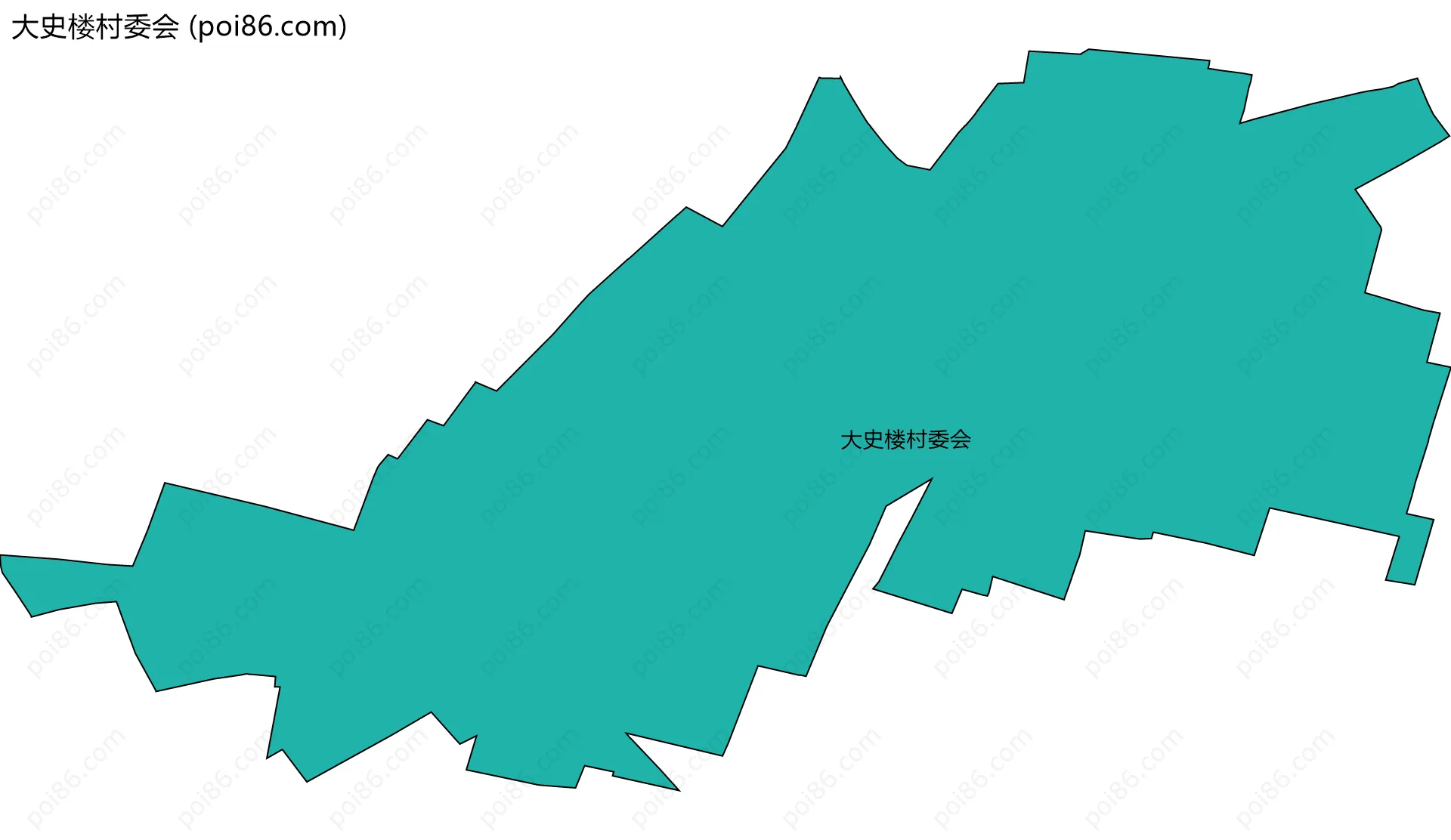 大史楼村委会边界地图