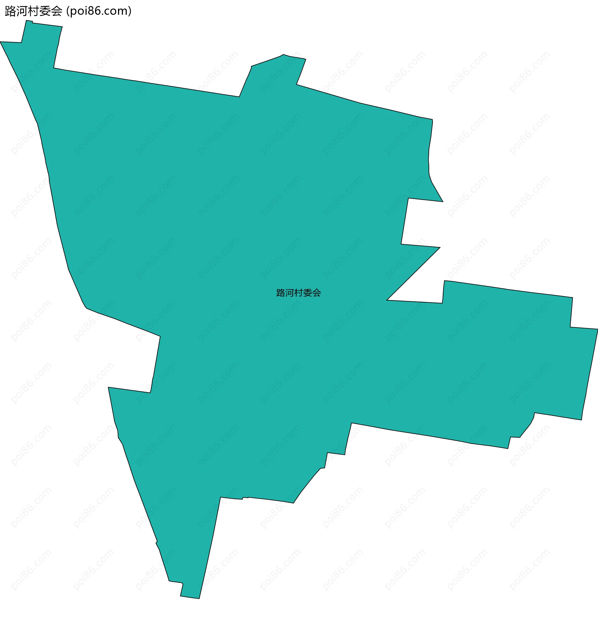 路河村委会边界地图
