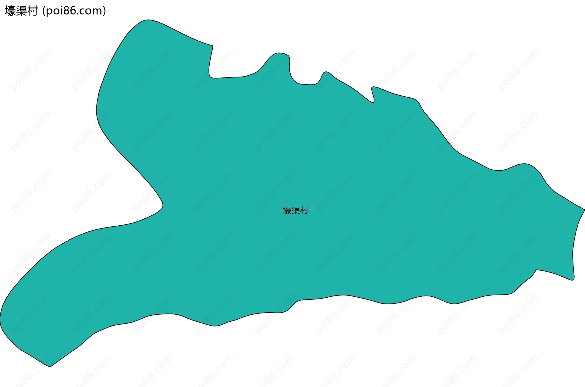壕渠村边界地图