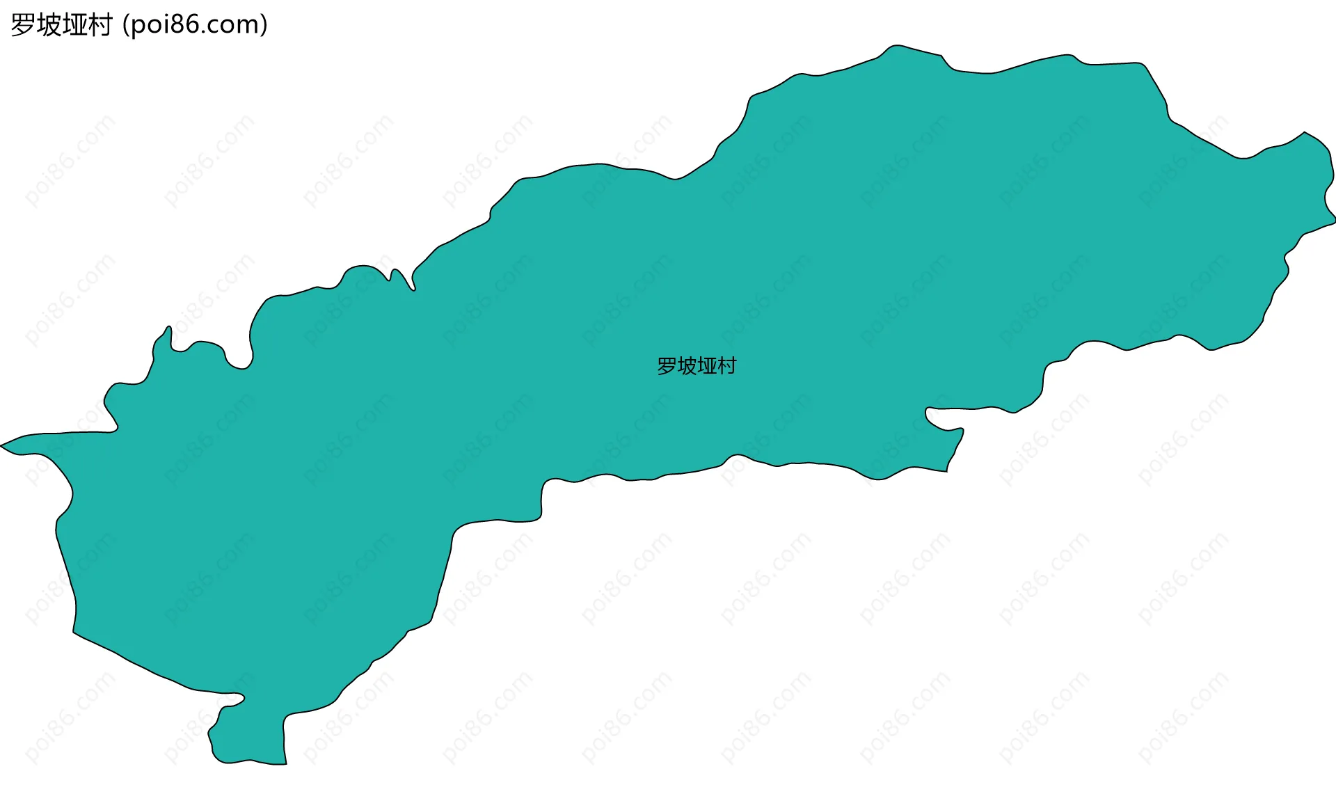 罗坡垭村边界地图