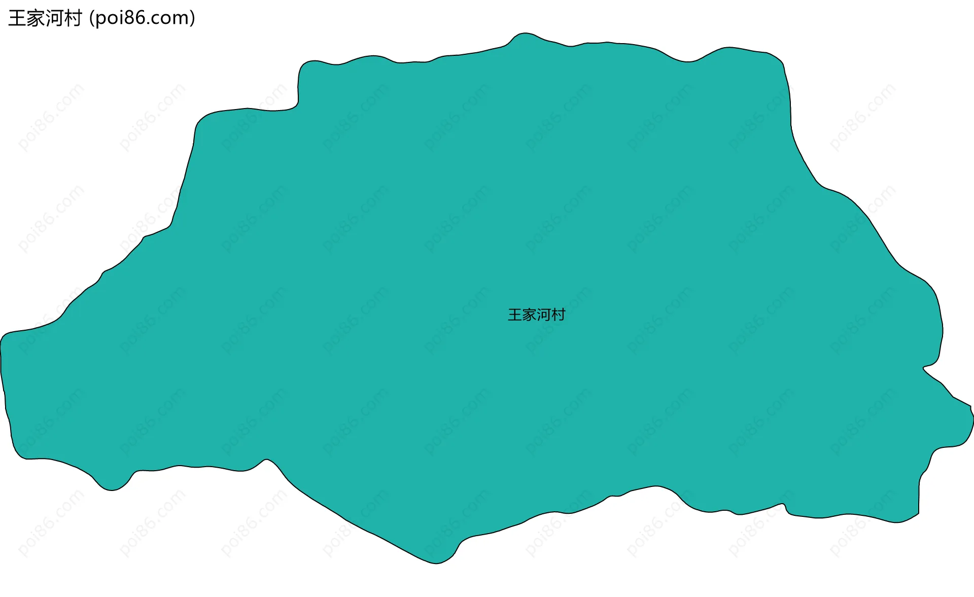 王家河村边界地图