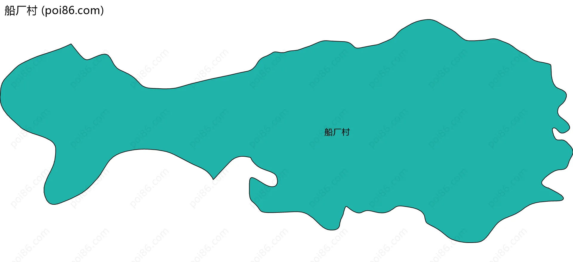 船厂村边界地图