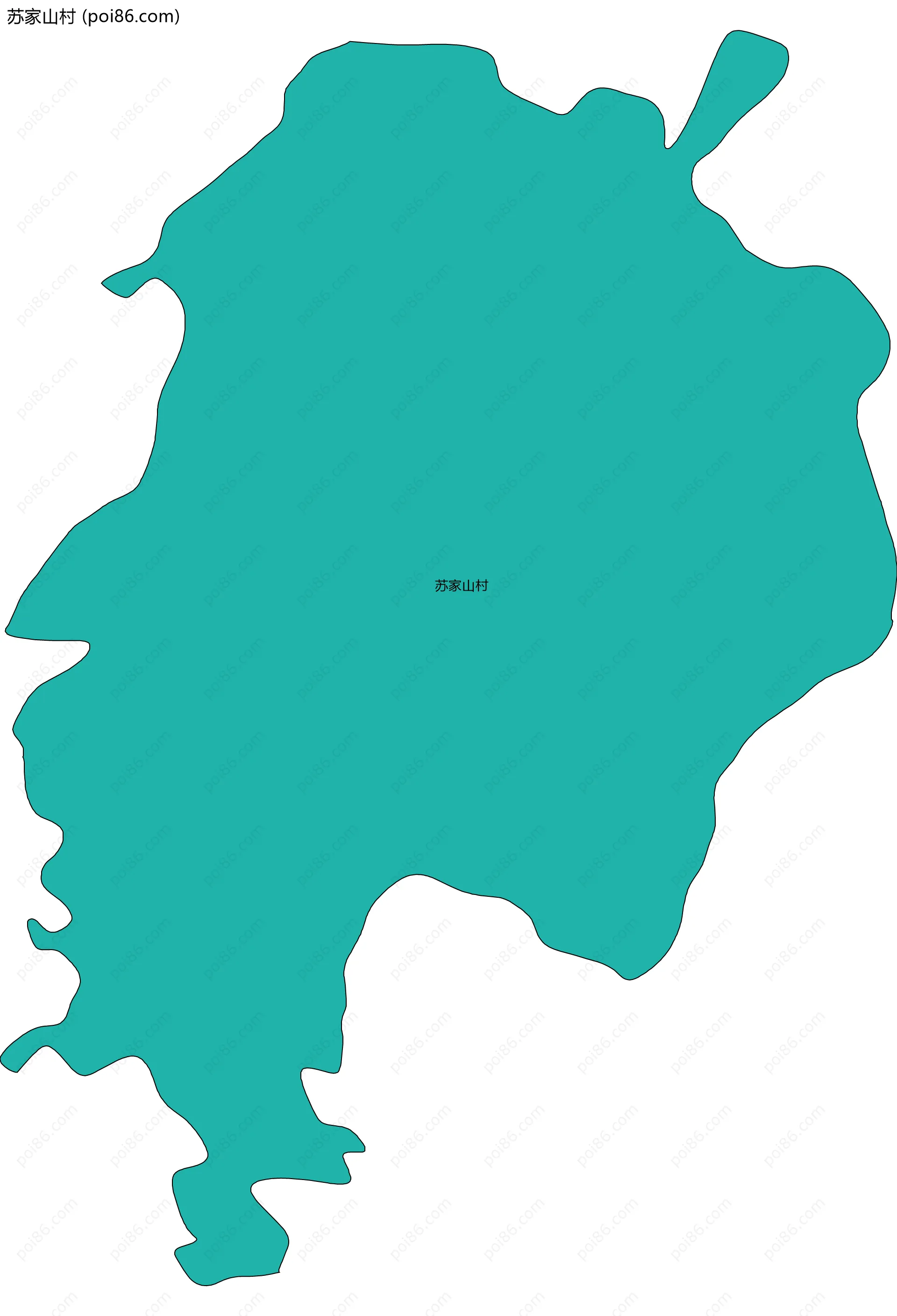 苏家山村边界地图