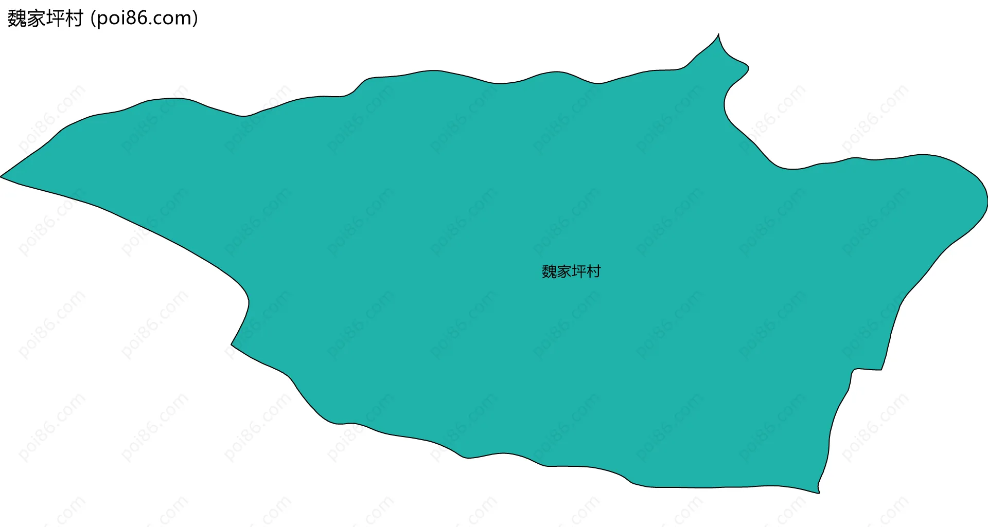 魏家坪村边界地图