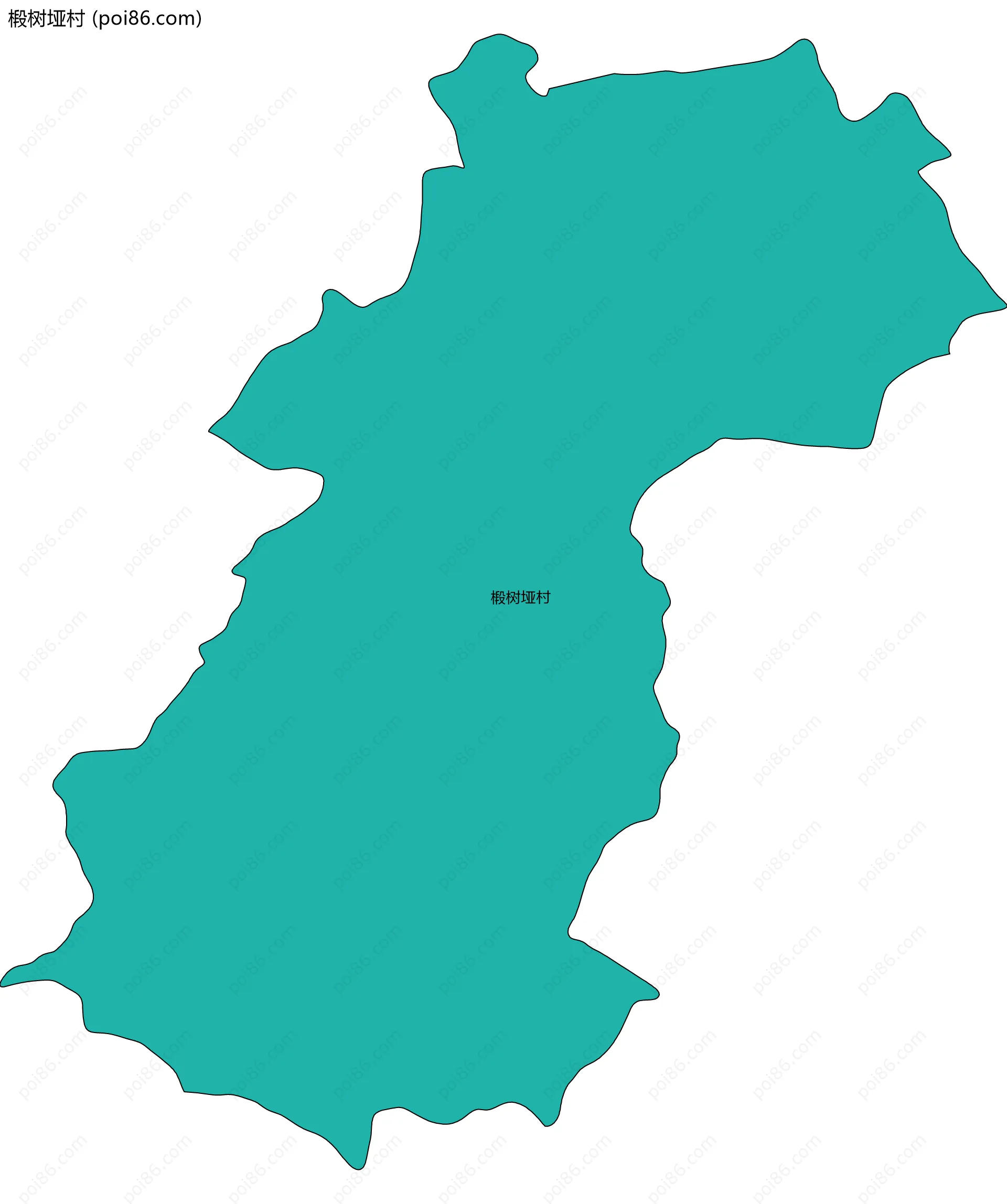 椴树垭村边界地图