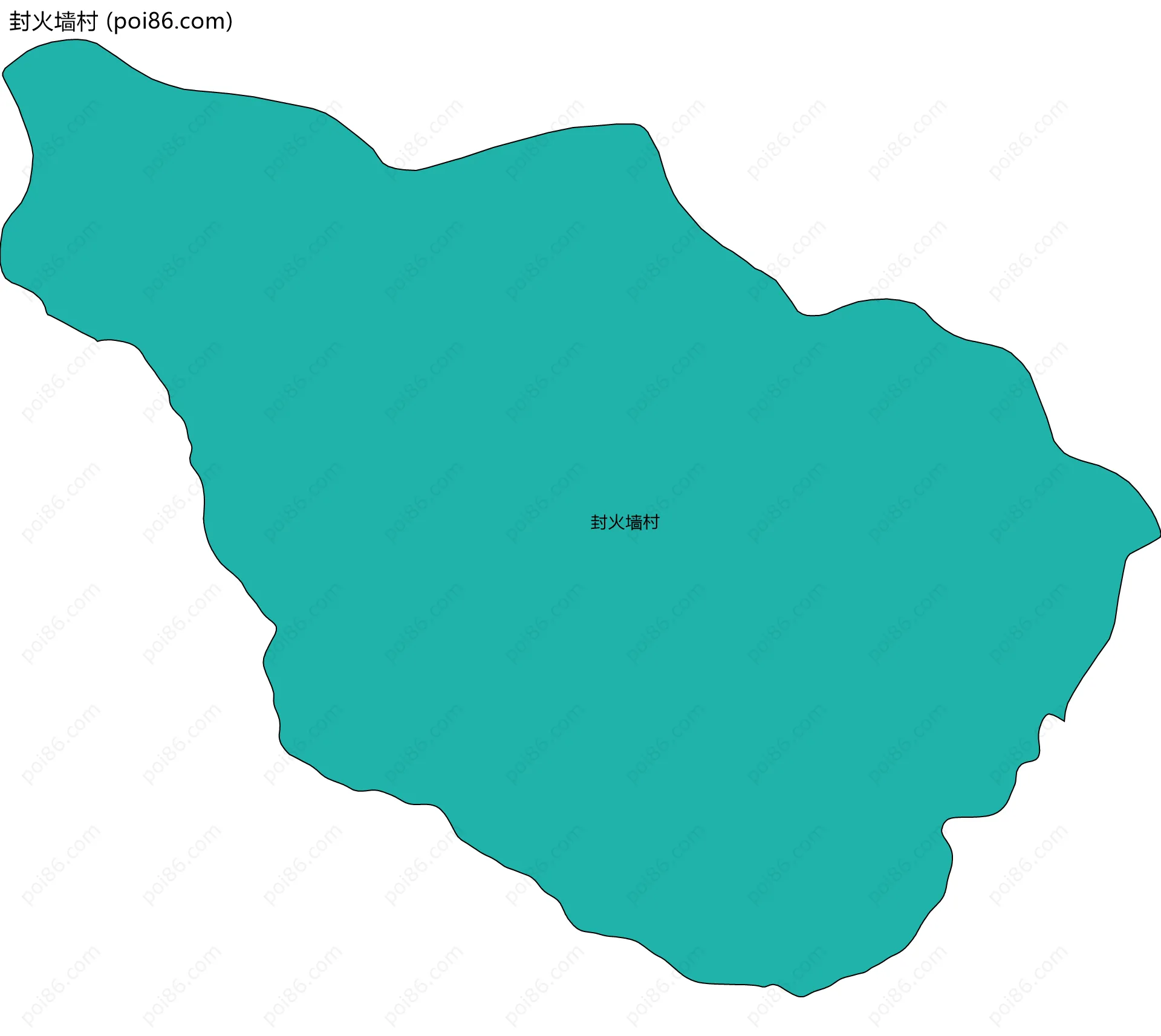 封火墙村边界地图