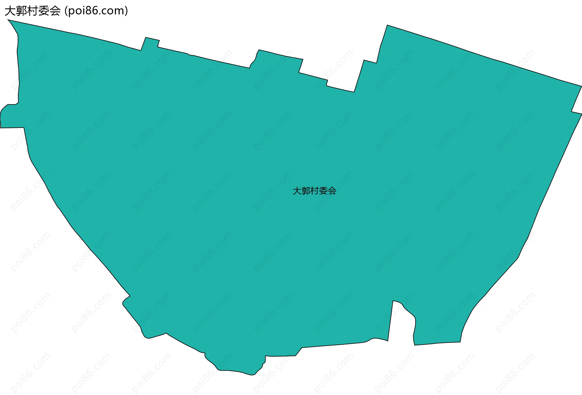大郭村委会边界地图