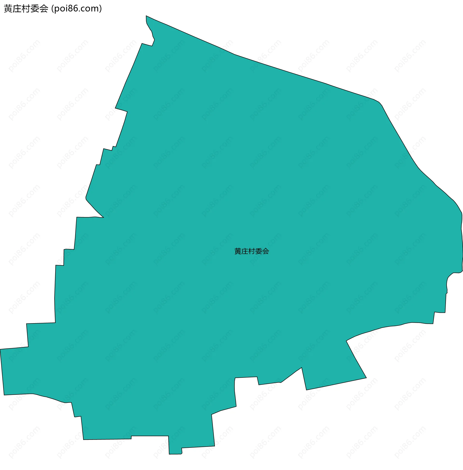 黄庄村委会边界地图