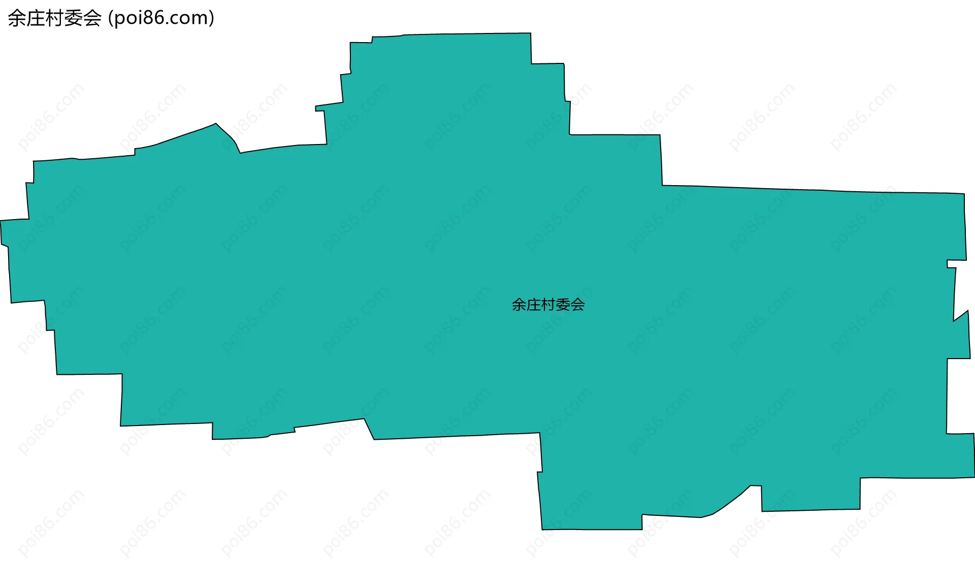 余庄村委会边界地图