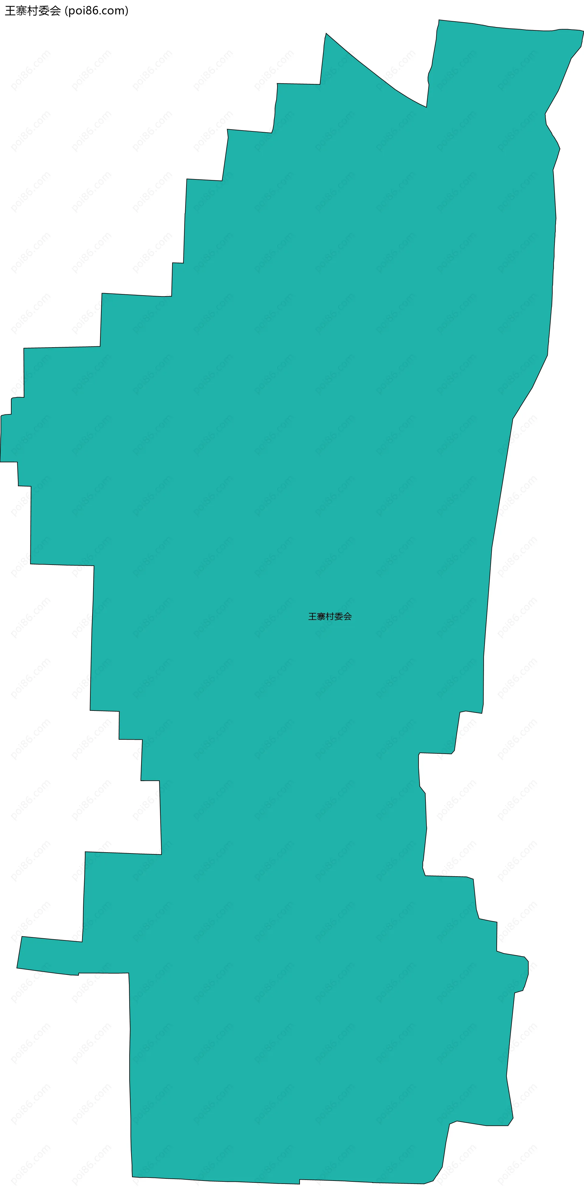 王寨村委会边界地图