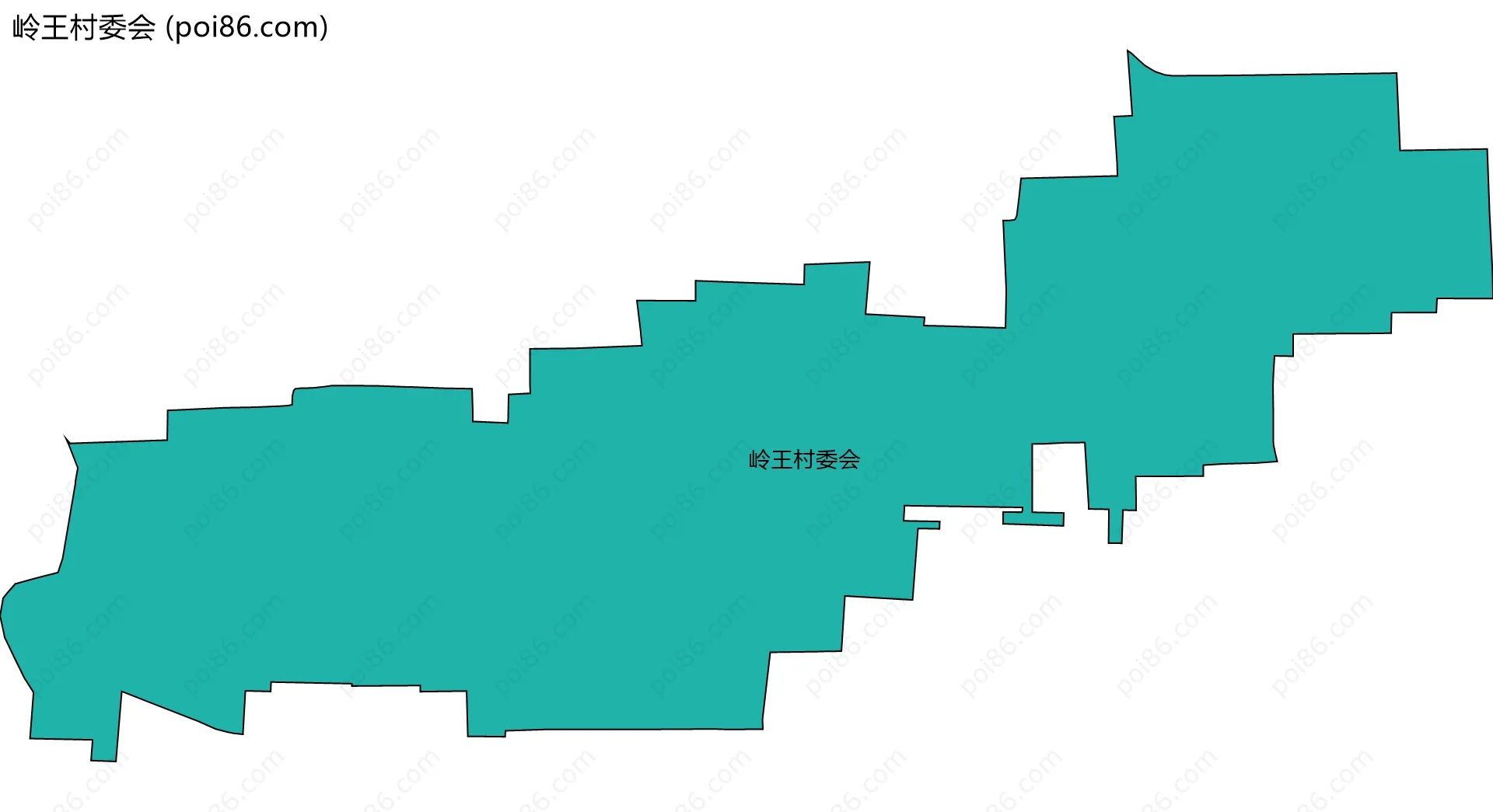 岭王村委会边界地图