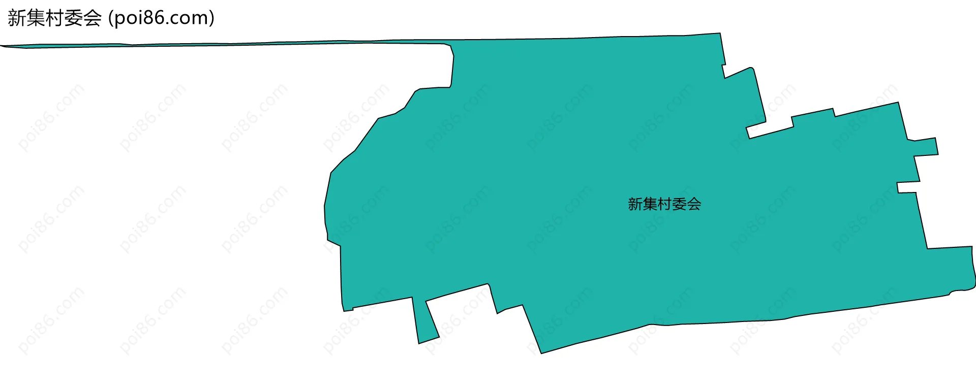 新集村委会边界地图