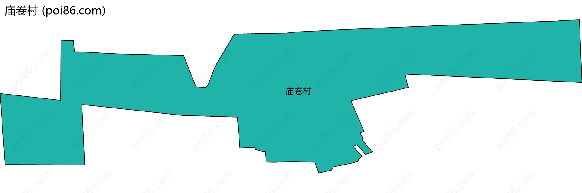 庙卷村边界地图
