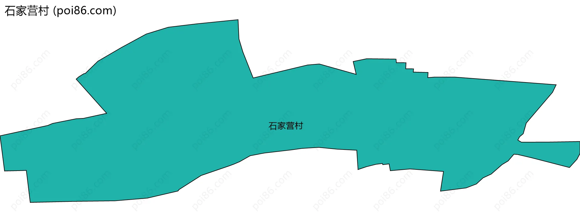 石家营村边界地图