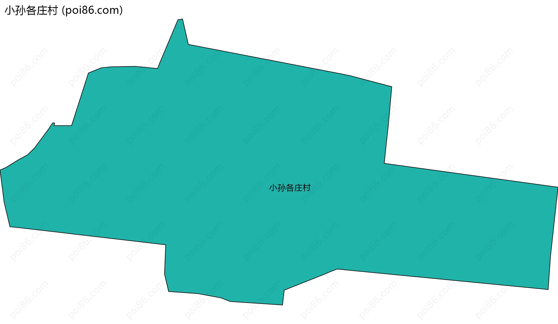 小孙各庄村边界地图