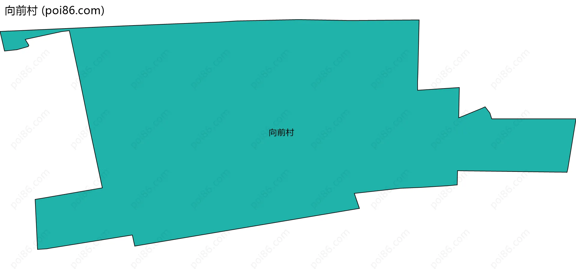 向前村边界地图