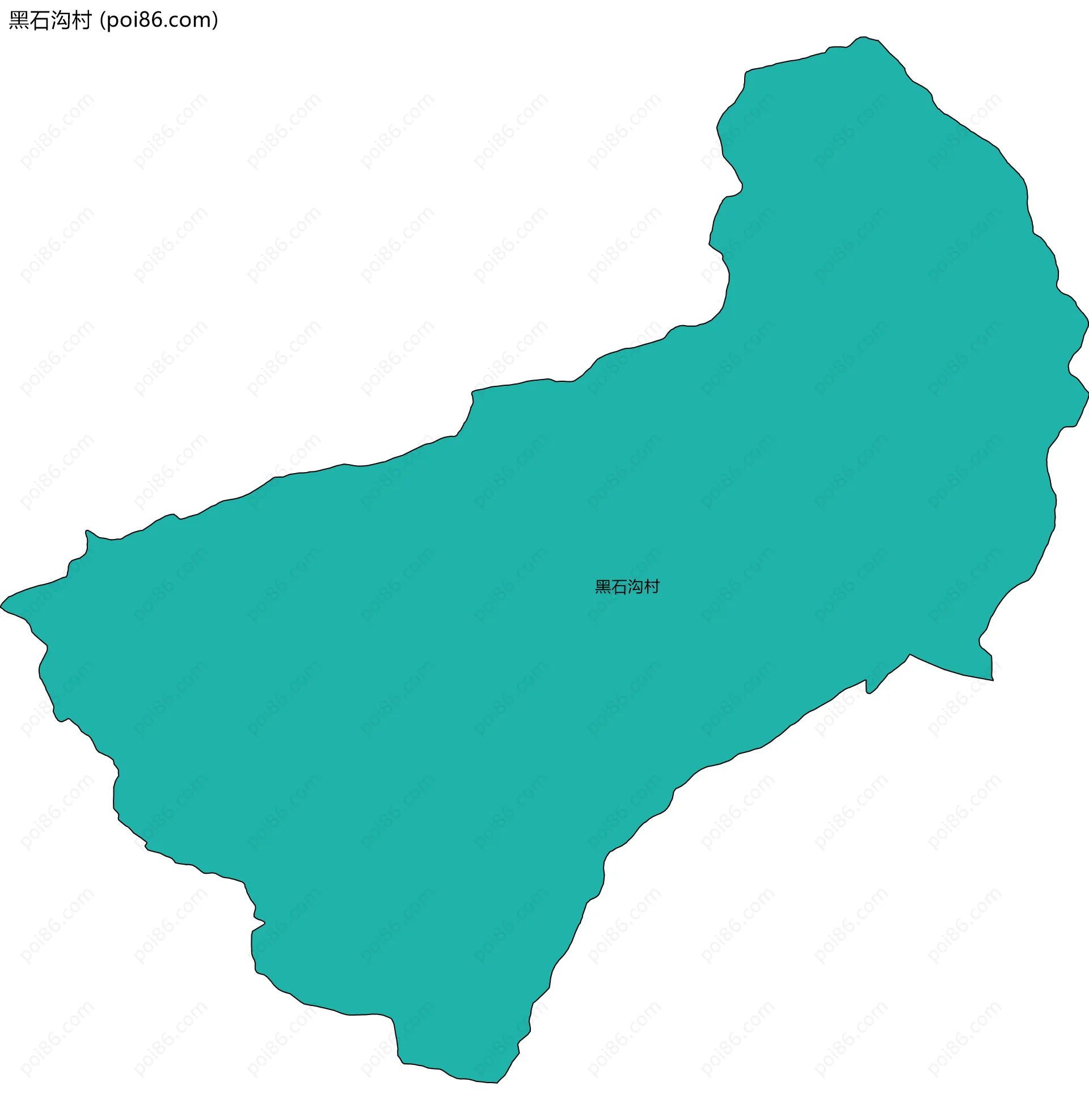黑石沟村边界地图