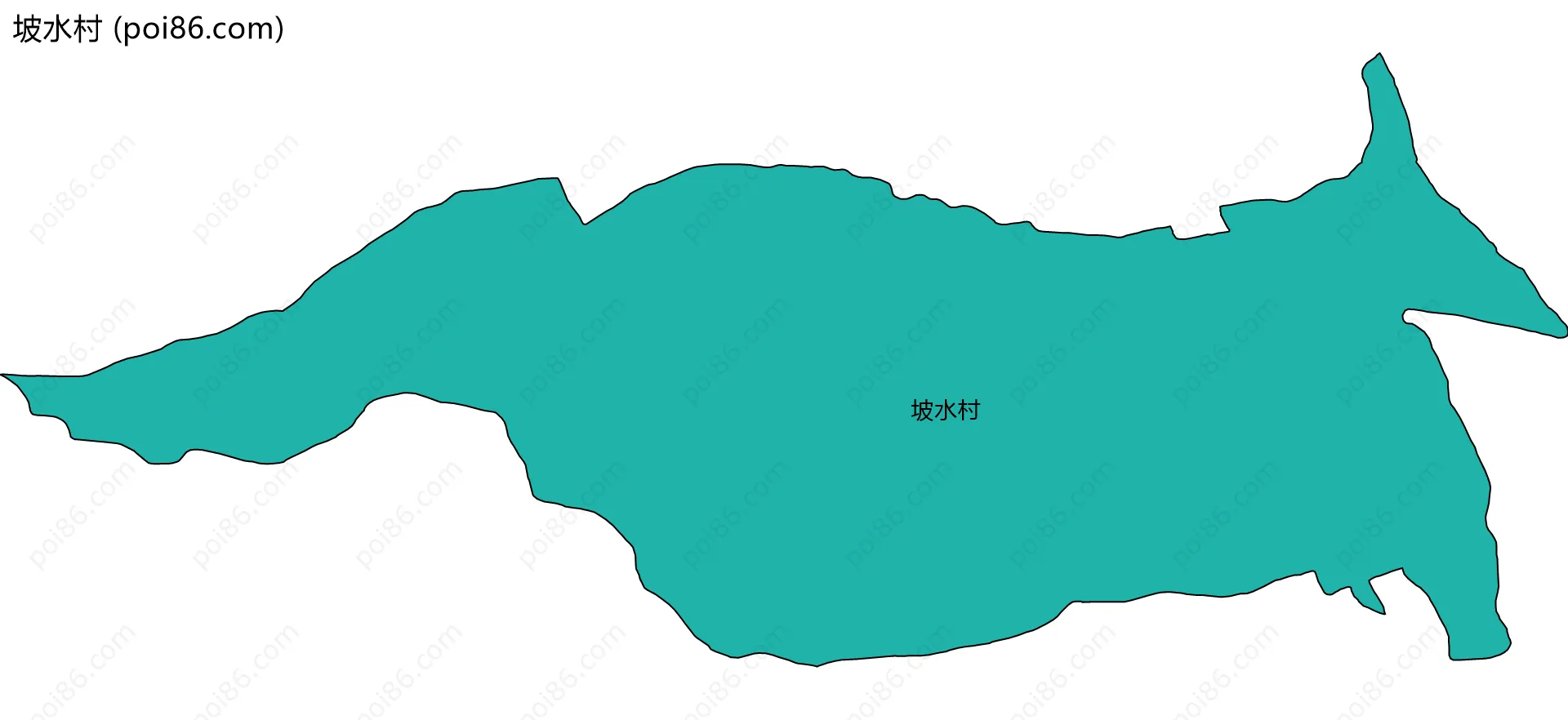 坡水村边界地图