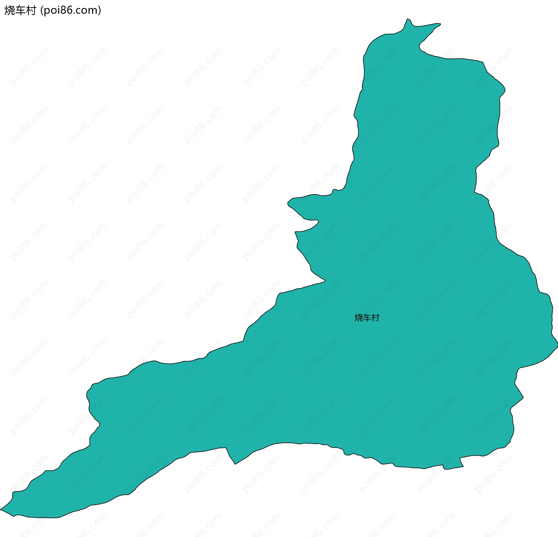 烧车村边界地图