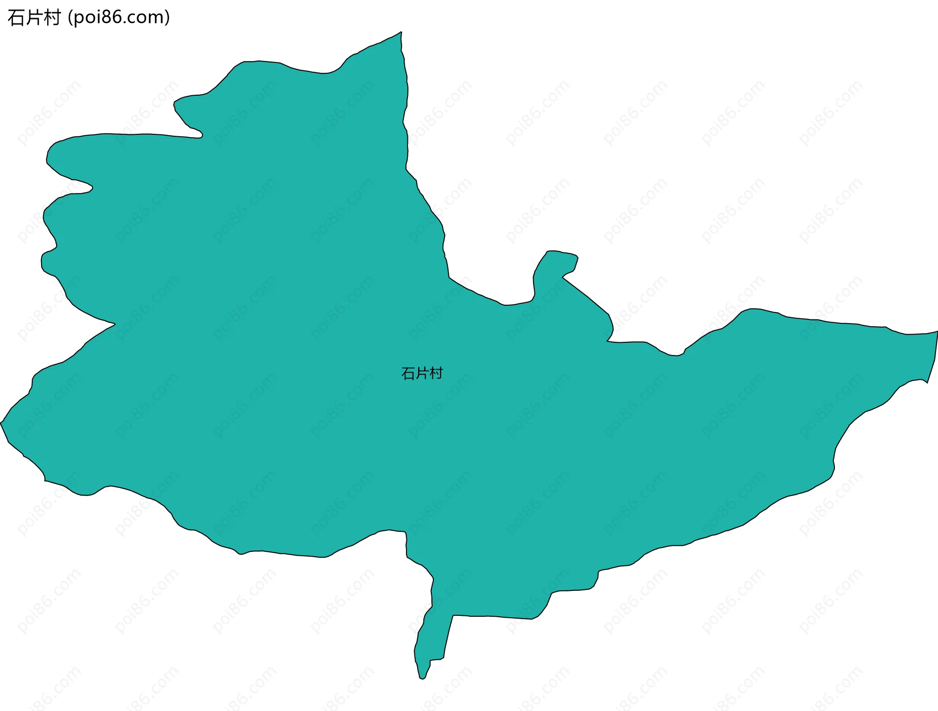 石片村边界地图