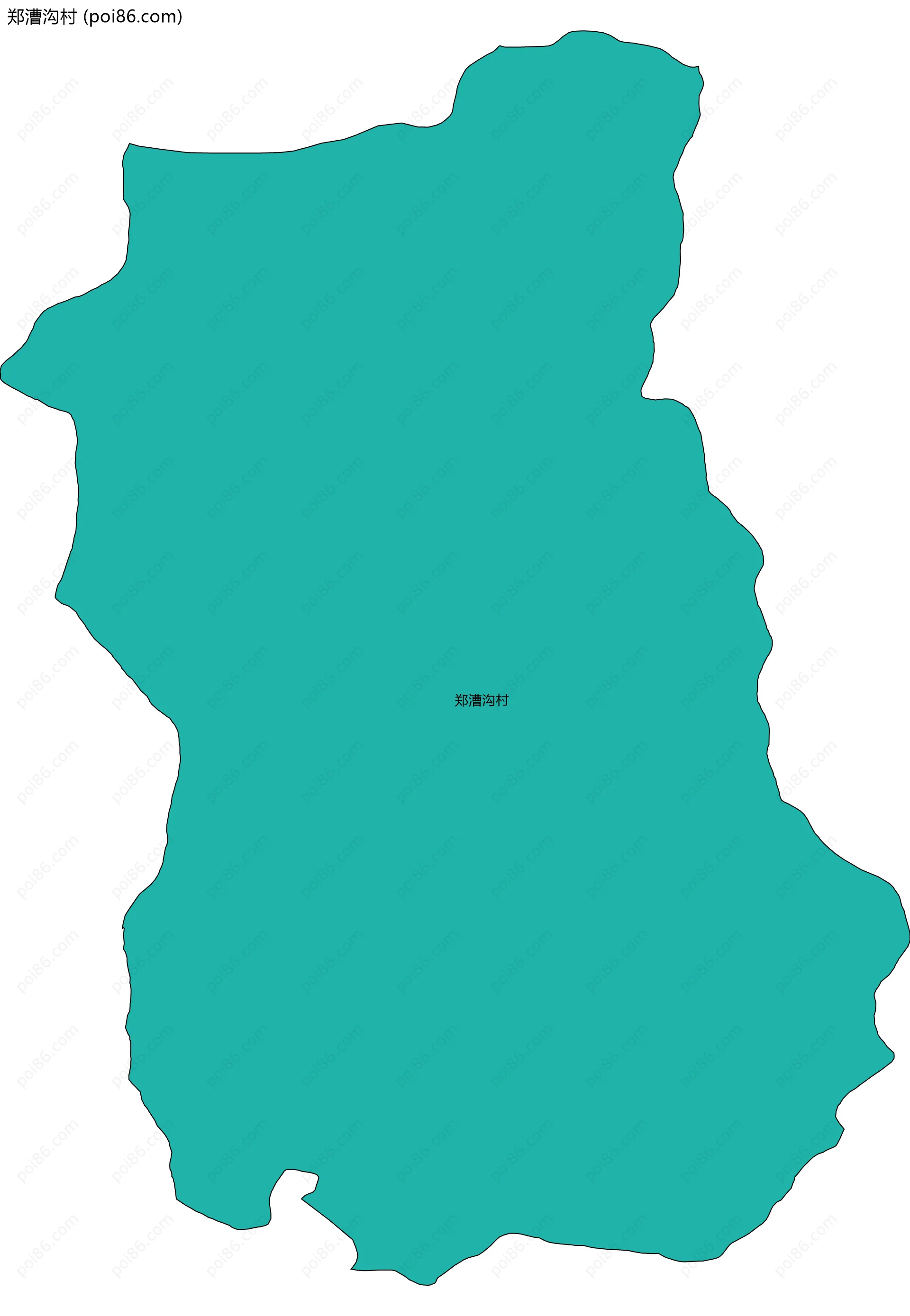 郑漕沟村边界地图