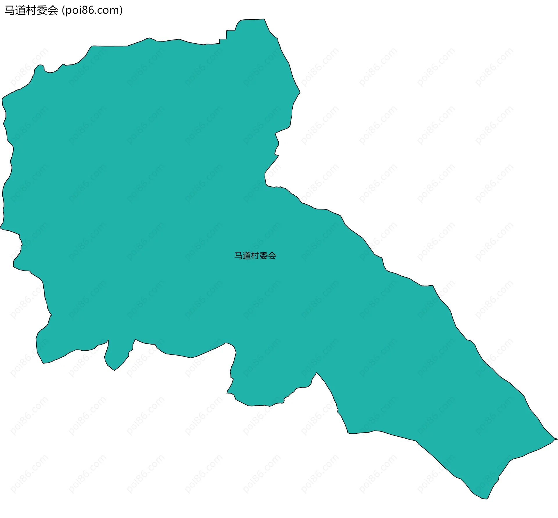 马道村委会边界地图