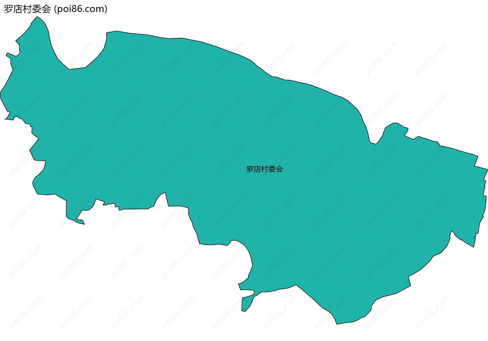 罗店村委会边界地图