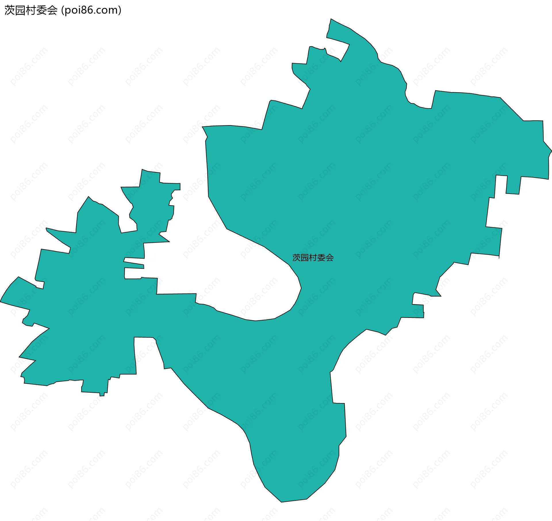 茨园村委会边界地图