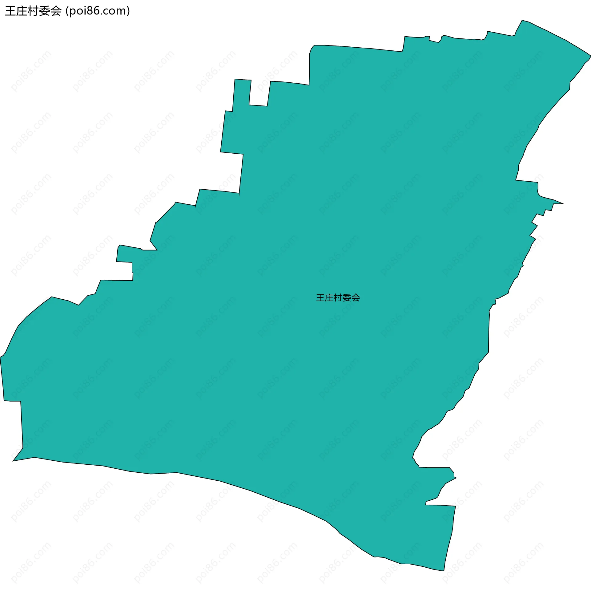 王庄村委会边界地图