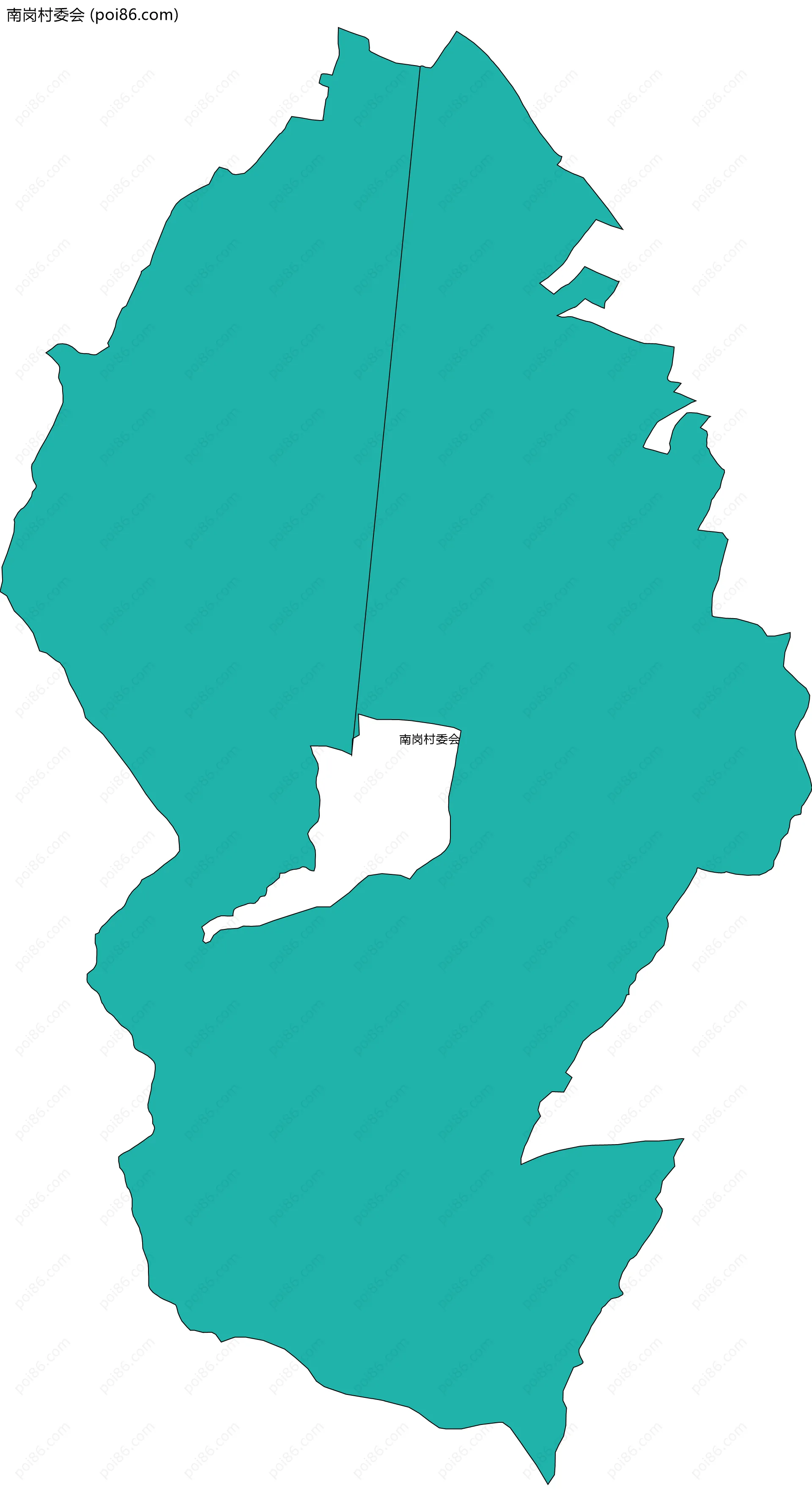南岗村委会边界地图