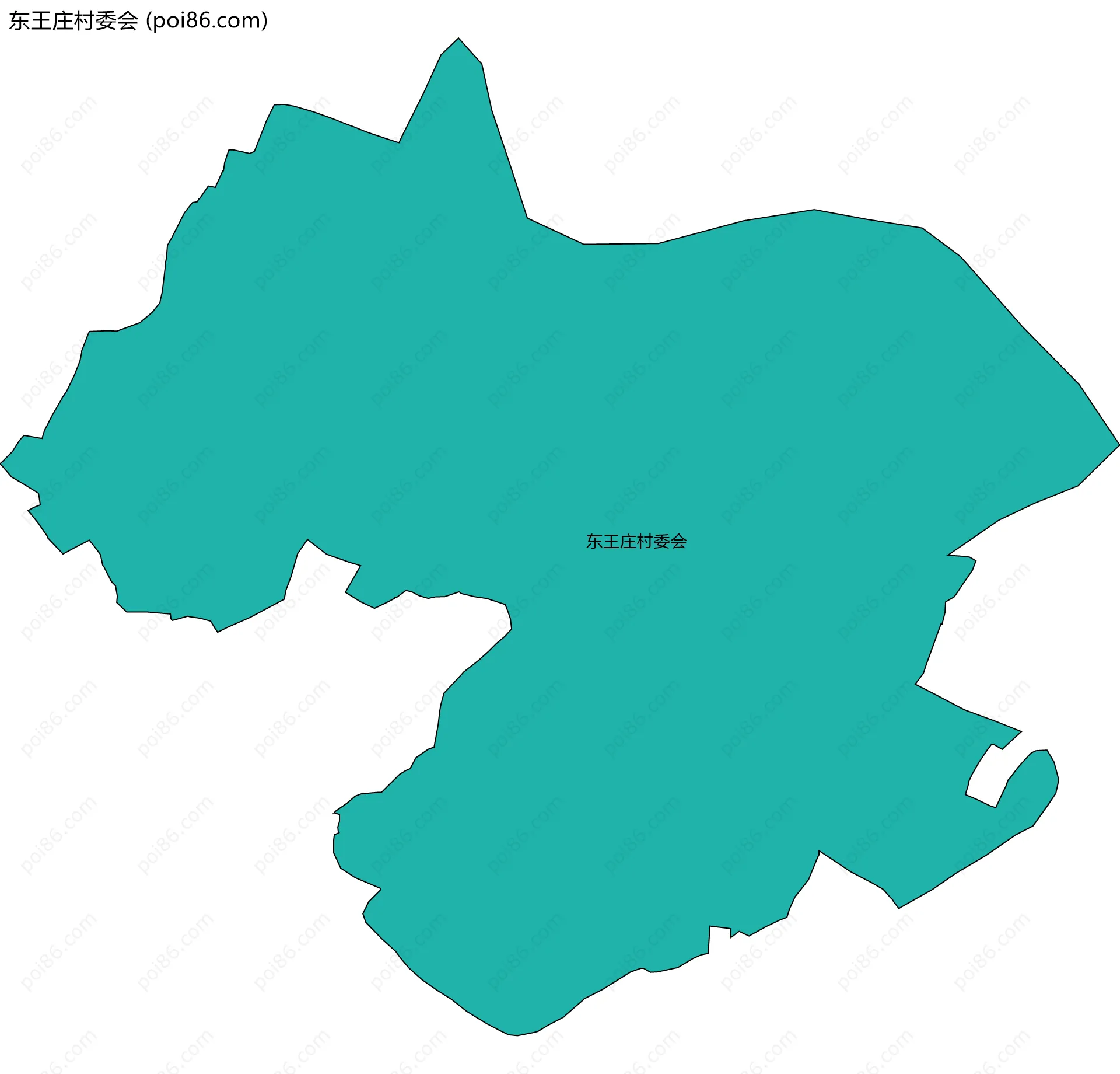 东王庄村委会边界地图