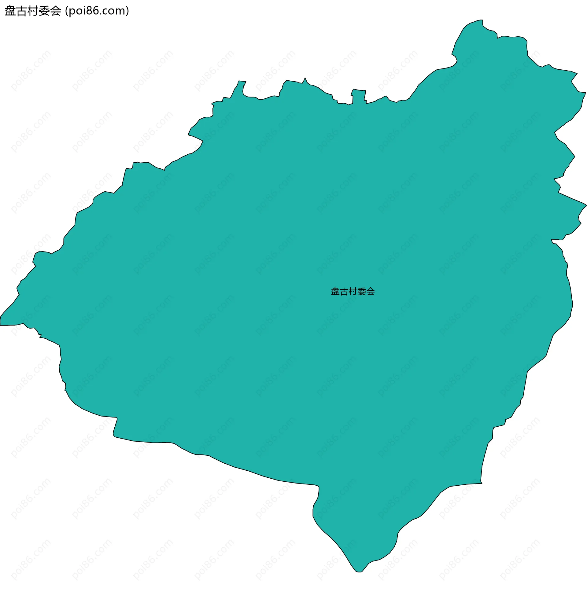 盘古村委会边界地图