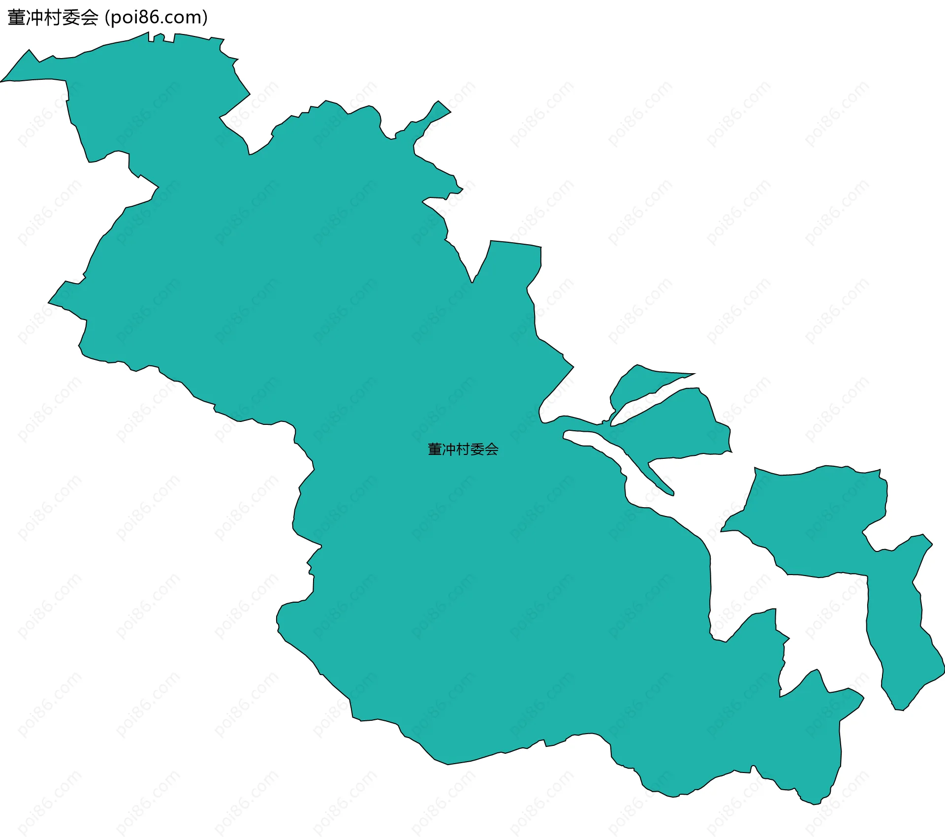 董冲村委会边界地图