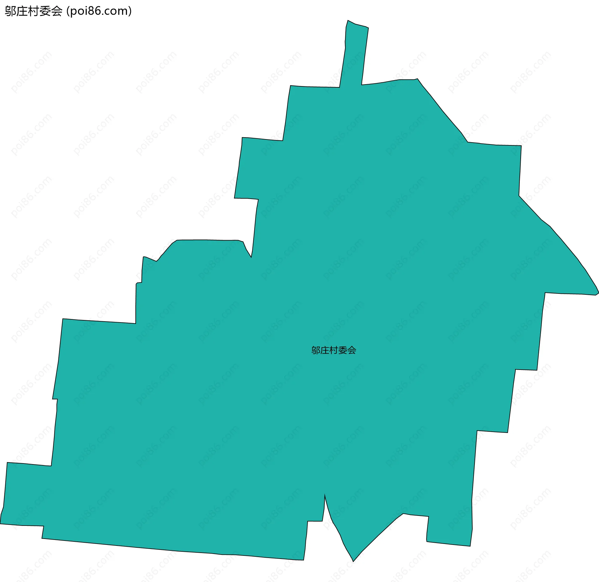 邬庄村委会边界地图