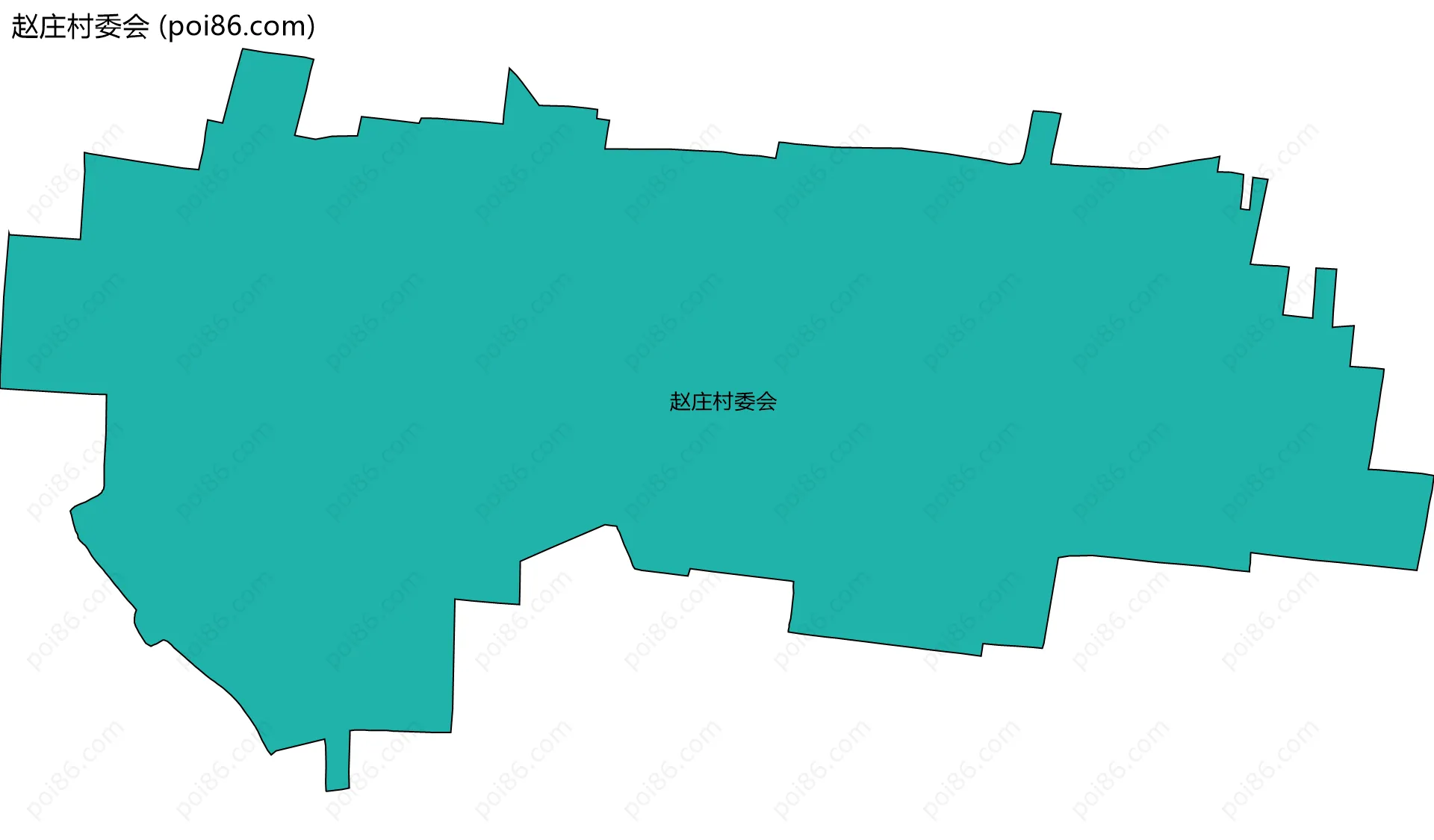 赵庄村委会边界地图