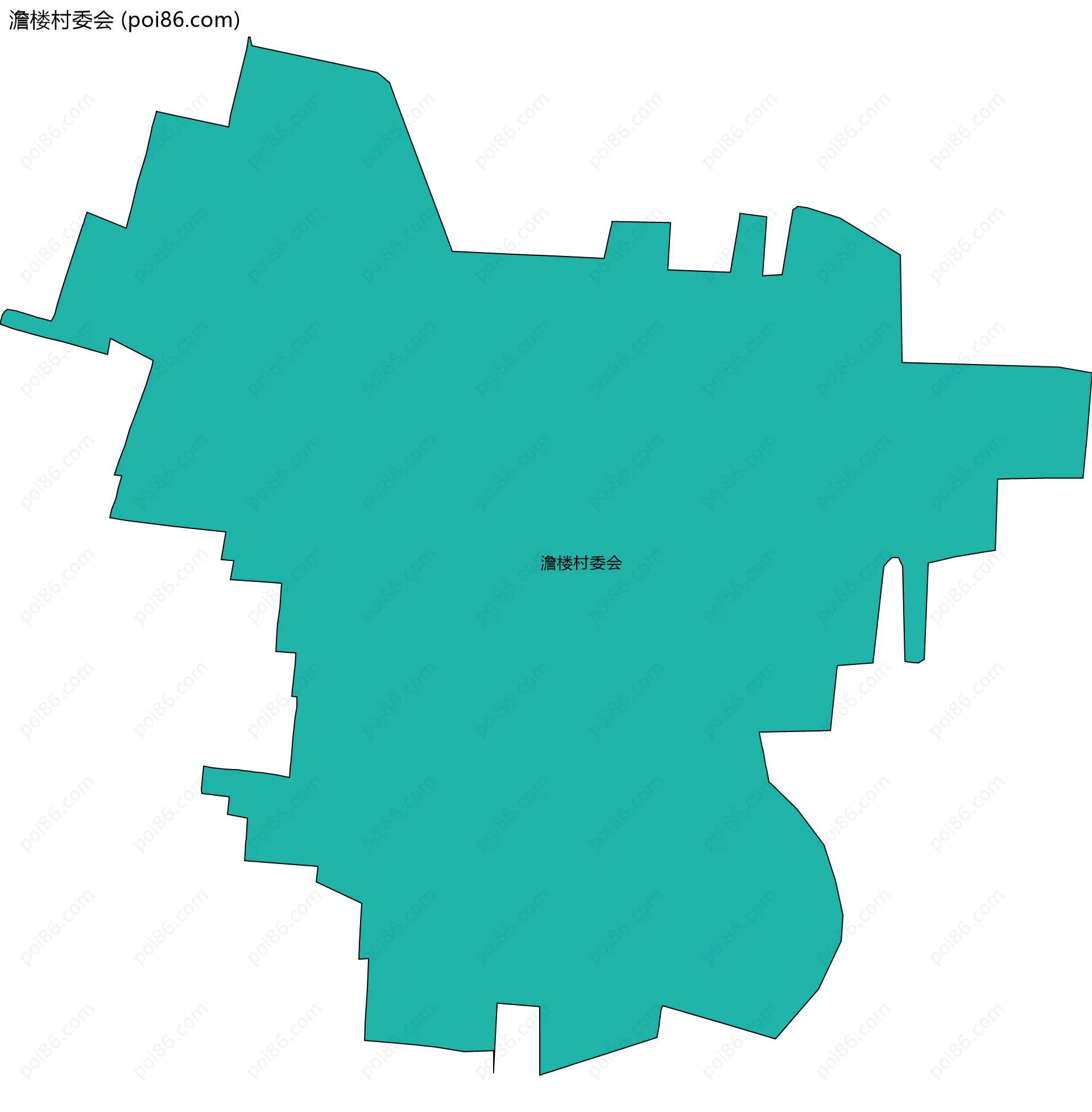 澹楼村委会边界地图
