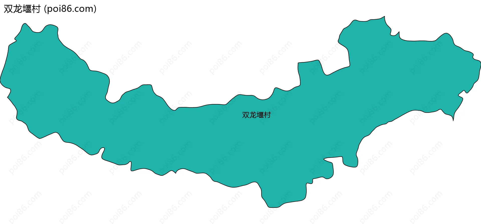 双龙堰村边界地图