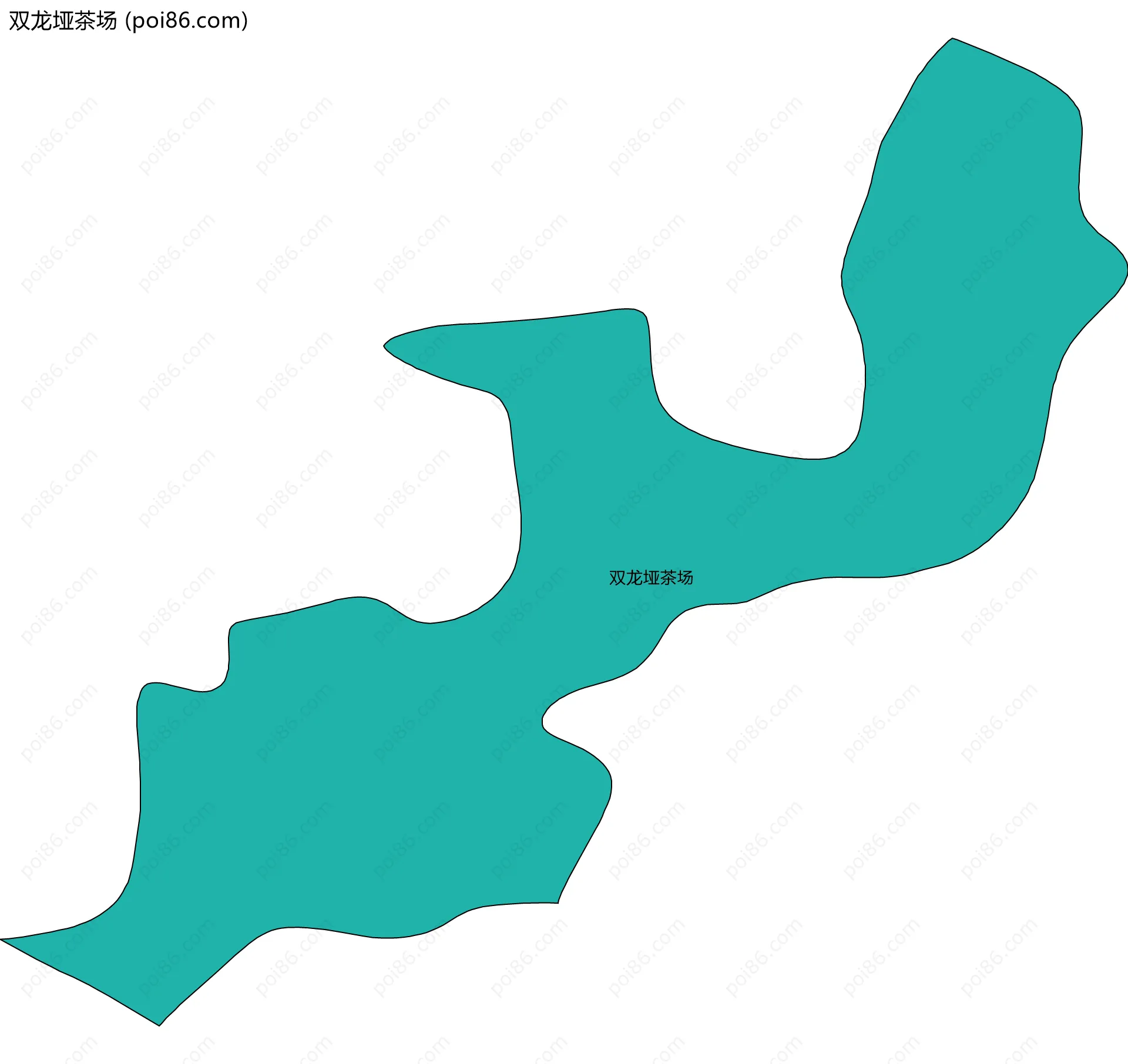 双龙垭茶场边界地图
