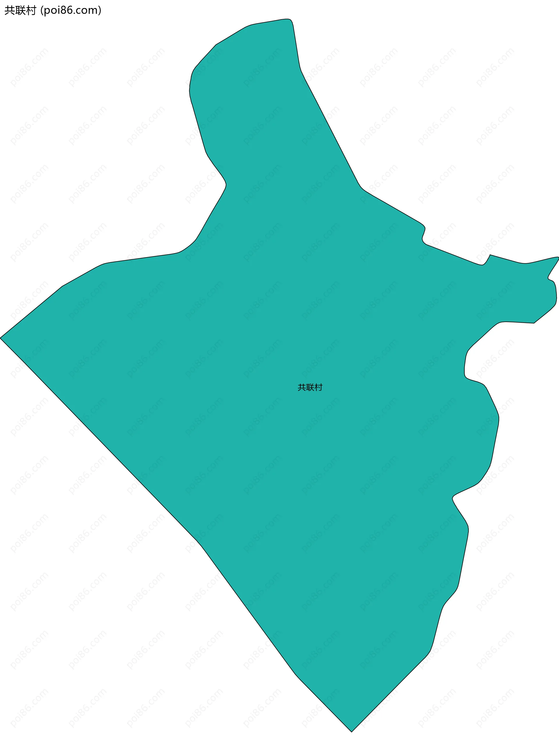 共联村边界地图