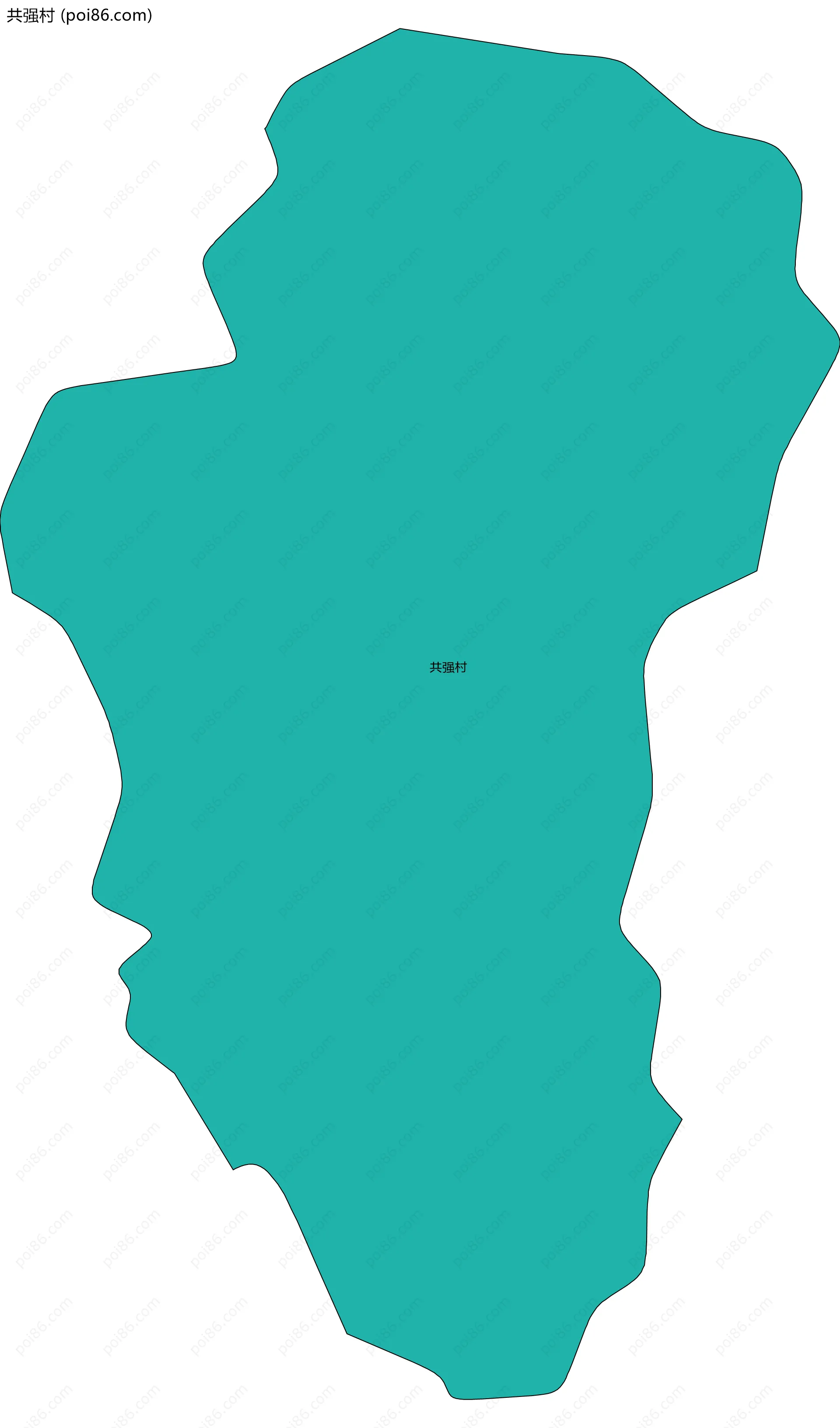 共强村边界地图