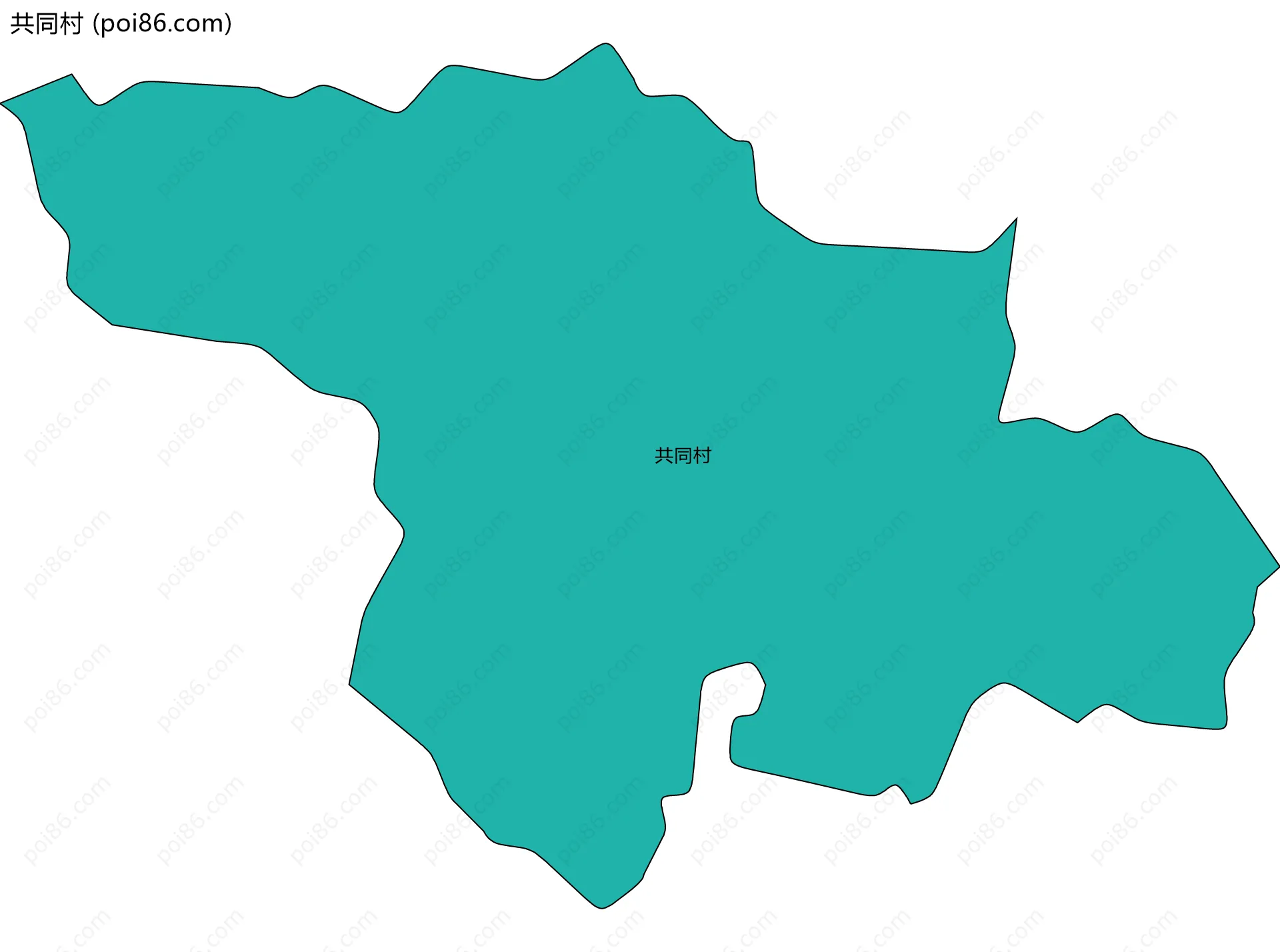 共同村边界地图